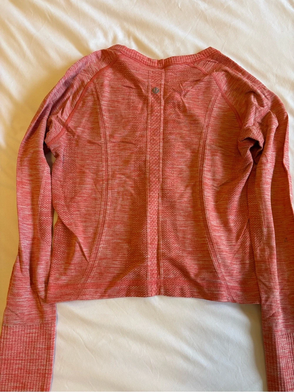 Lululemon Long-Sleeve Seamless Top - Coral Pink - Picture 2 of 2
